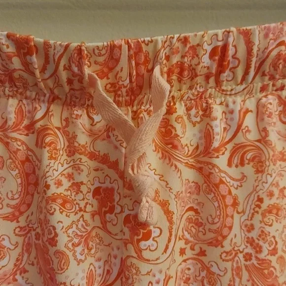 INK+IVY Peach Floral Paisley Pajama Short Set - Picture 3 of 10